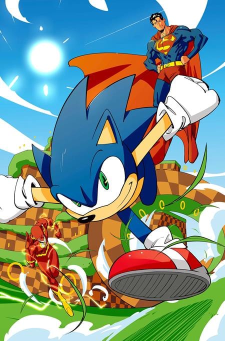DC Comics Comic Books DC X SONIC THE HEDGEHOG #4 (OF 5) CVR B DANIELE DI NICUOLO CARD STOCK VAR 76194138785700421 0425DC225