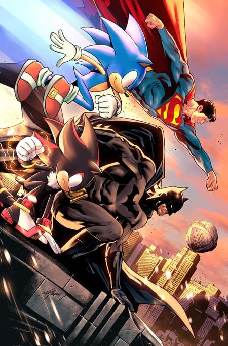 DC Comics Comic Books DC X SONIC THE HEDGEHOG #5 (OF 5) CVR B LUCAS MEYER CARD STOCK VAR 76194138785700521 0525DC231