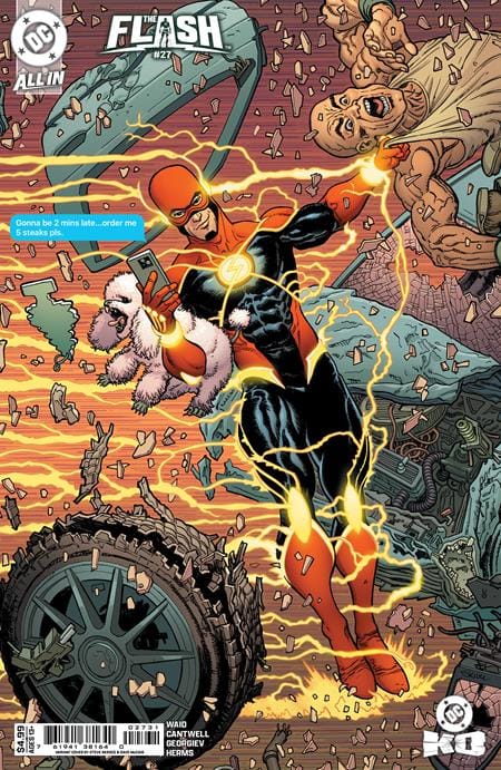 DC Comics Comic Books FLASH #27 CVR C STEVE SKROCE CARD STOCK VAR (DC K.O.) 76194138164002731 0925DC0049