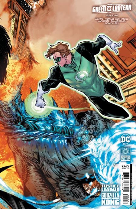 DC Comics Comic Books GREEN LANTERN #4 CVR E DAVID BALDEON CONNECTING JUSTICE LEAGUE VS GODZILLA VS KONG CARD STOCK VAR 76194138023000451 0823DC812