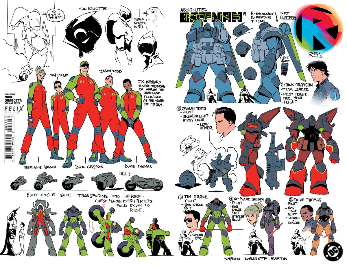 DC Comics Comic Books > Incentives ABSOLUTE BATMAN #19 FELIX COMIC ART NICK DRAGOTTA DESIGN EXCLUSIVE TE-0226DC0032-FELIX