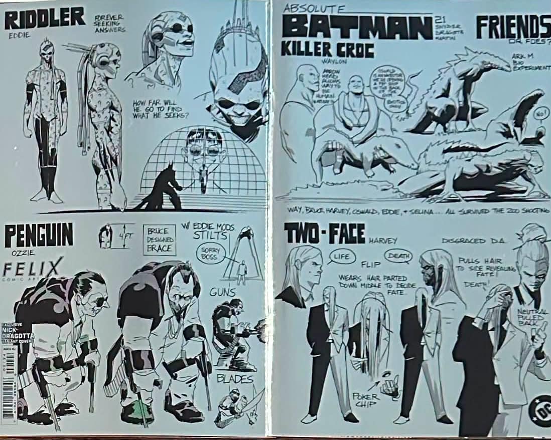 DC Comics Comic Books > Incentives ABSOLUTE BATMAN #21 FELIX COMIC ART NICK DRAGOTTA DESIGN EXCLUSIVE FOIL EDITION TE-FELIX-FOIL-ABS21-DRAGOTTA