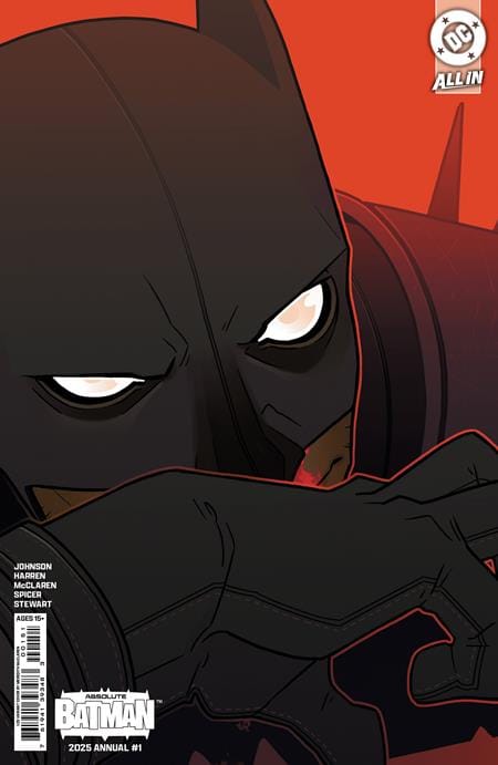 DC Comics Comic Books > Incentives FIRST PRINTING - ABSOLUTE BATMAN 2025 ANNUAL #1 (ONE SHOT) CVR E INC 1:25 MEREDITH MCCLAREN CARD STOCK VAR FIRSTPRINT-0825DC0046