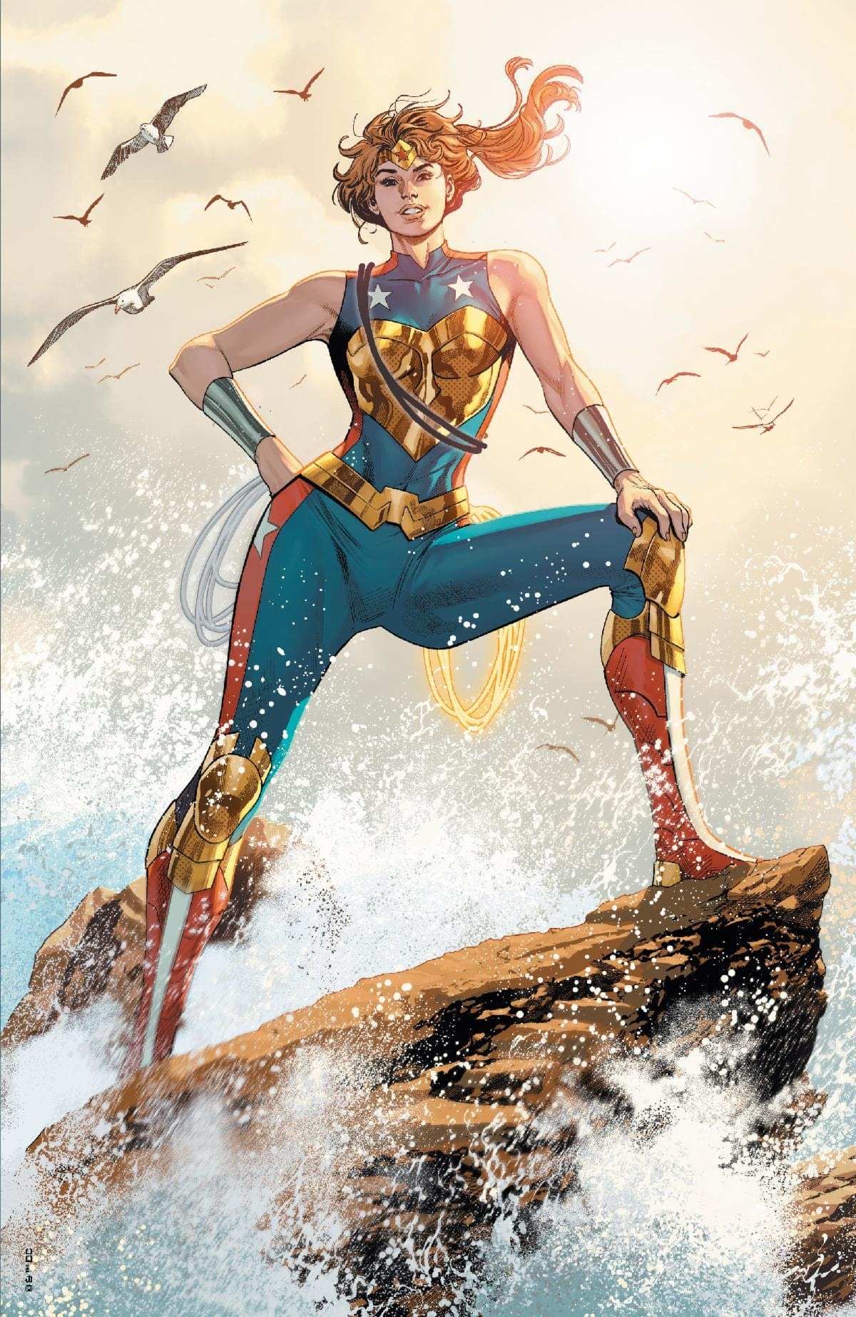 WONDER WOMAN #800 2ND PRINTING CVR B 1:25 DANIEL SAMPERE TRINITY VARIANT, image size:1200x1845