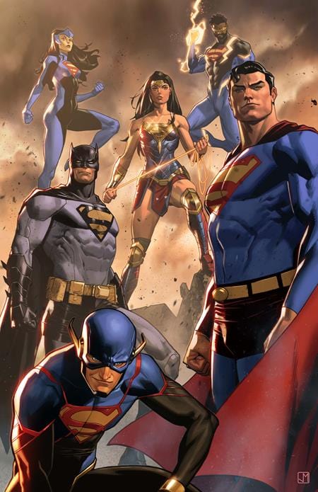 DC Comics Comic Books JUSTICE LEAGUE UNLIMITED #7 CVR E JORGE MOLINA SUPERSMASH-UP CARD STOCK VAR (WE ARE YESTERDAY) 76194138573000771 0325DC081