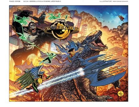 DC Comics Comic Books JUSTICE LEAGUE VS GODZILLA VS KONG #1 (OF 6) CVR A DREW JOHNSON 76194137779700111 0823DC001