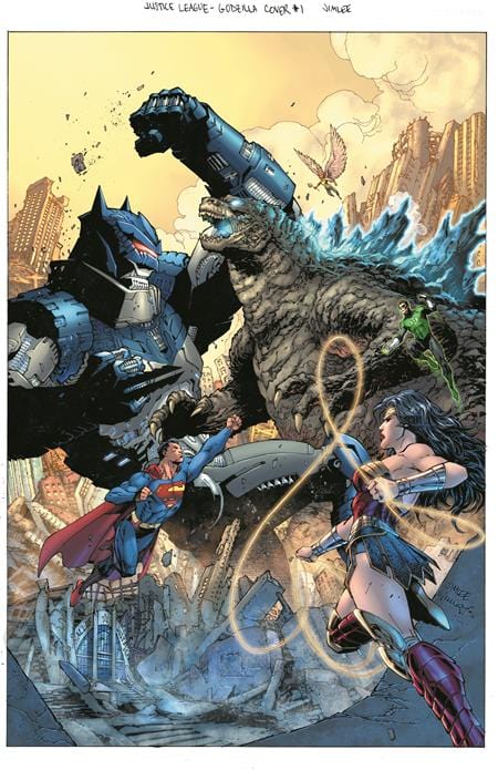 DC Comics Comic Books JUSTICE LEAGUE VS GODZILLA VS KONG #1 (OF 6) CVR B JIM LEE & SCOTT WILLIAMS CARD STOCK VAR 76194137779700121 0823DC002