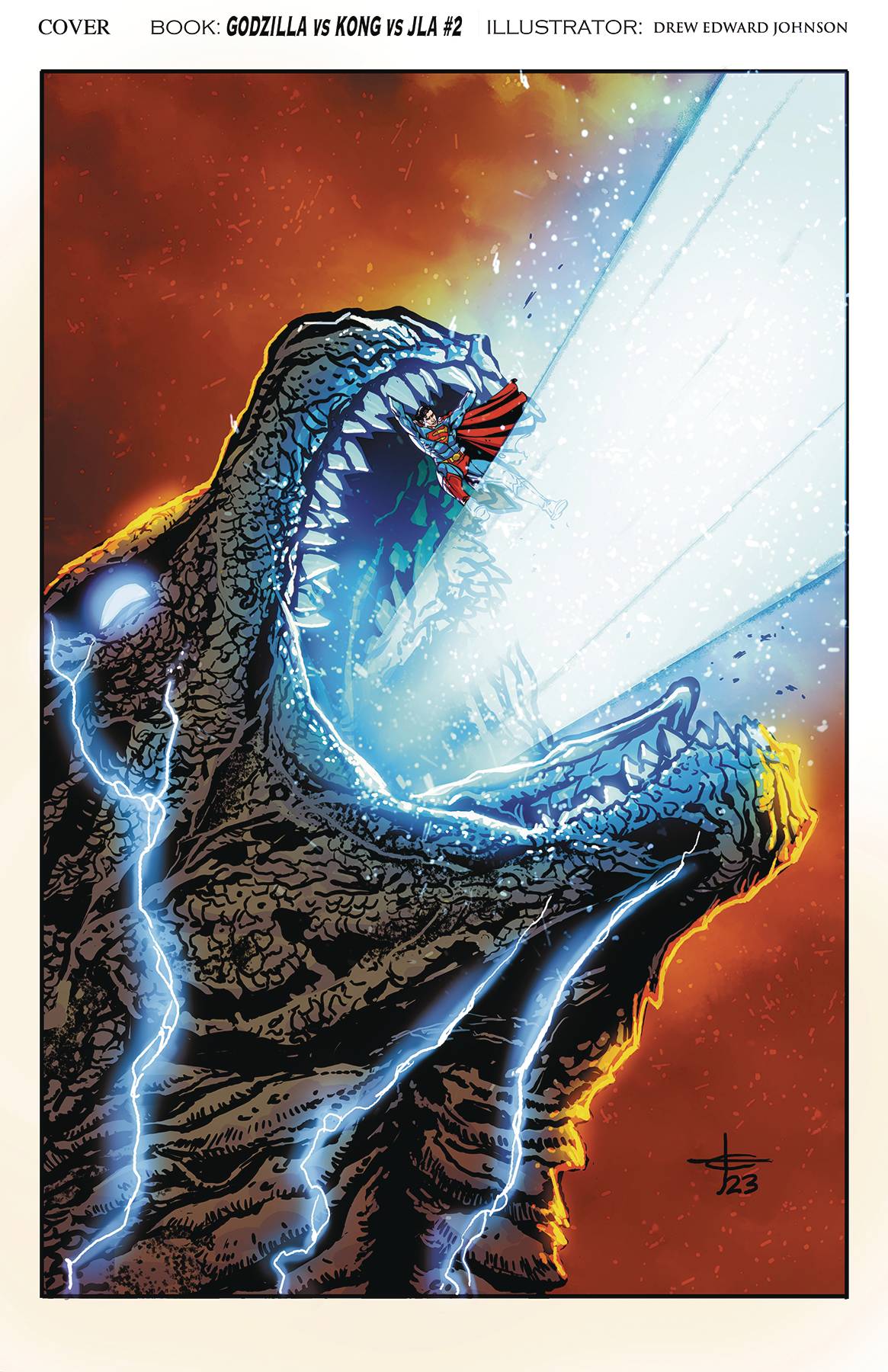 DC Comics Comic Books JUSTICE LEAGUE VS GODZILLA VS KONG #2 (OF 6) CVR A JOHNSON 76194137779700211