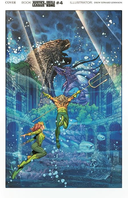 DC Comics Comic Books JUSTICE LEAGUE VS GODZILLA VS KONG #4 (OF 7) CVR A DREW JOHNSON 76194137779700411 1123DC034