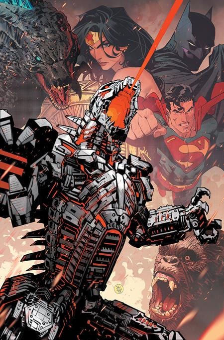 DC Comics Comic Books JUSTICE LEAGUE VS GODZILLA VS KONG #7 (OF 7) CVR C DAN MORA CARD STOCK VAR 76194137779700731 0224DC137