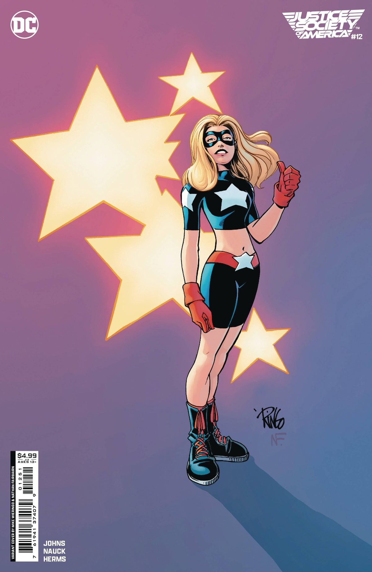 DC COMICS Comic Books JUSTICE SOCIETY OF AMERICA #12 (OF 12) CVR D WIERINGO VIRGIN 76194137407901251