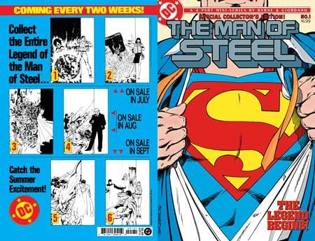 DC Comics Comic Books MAN OF STEEL #1 FACSIMILE EDITION CVR C JOHN BRYNE FOIL VAR 76194139515900131 0226DC0218