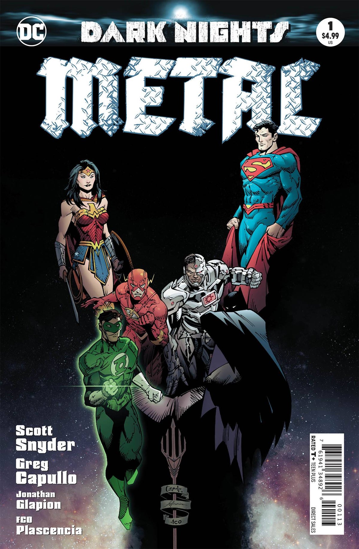 DC COMICS Comic Books > Signed DARK NIGHTS METAL #1 (OF 6) 3RD PTG (SIGNED BY SCOTT SNYDER) 76194134892600113