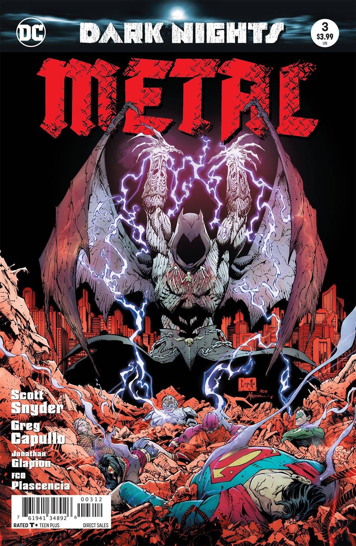 DC COMICS Comic Books > Signed DARK NIGHTS METAL #3 (OF 6) 2ND PTG (SIGNED BY SCOTT SNYDER) 76194134892600312