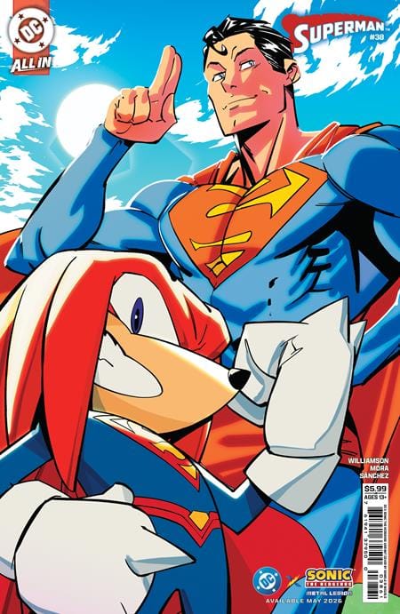 DC Comics Comic Books SUPERMAN #38 CVR F DANIELE DI NICUOLO DC X SONIC CARD STOCK VAR (THE REIGN OF THE SUPERBOYS) 76194137950003861 0326DC0124