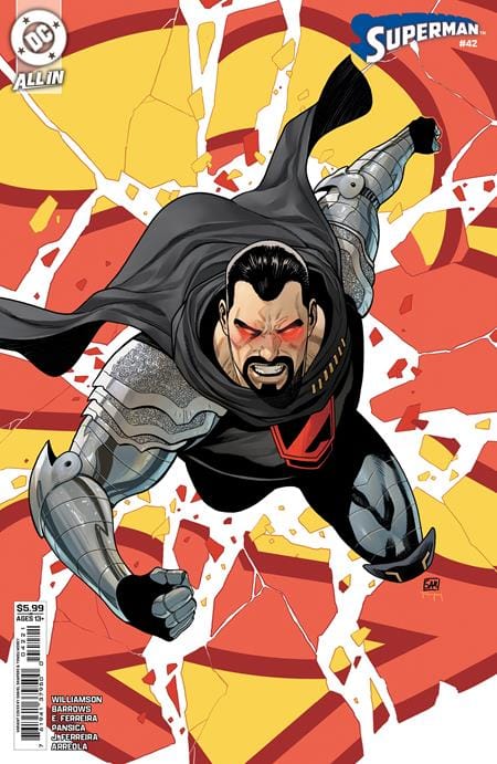 DC Comics Comic Books SUPERMAN #42 CVR B DANIEL SAMPERE CARD STOCK VAR (KINGDOM OF ZOD) (Release Date: 09/23/2026) 76194137950004221 0726DC0135