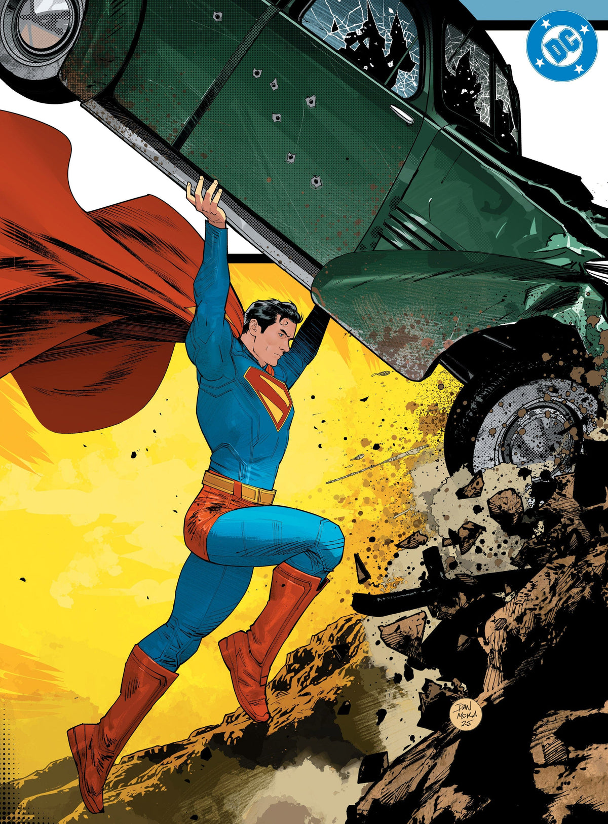 DC Comics Comic Books SUPERMAN DAY 2025 - ACTION COMICS #1 GOLDEN AGE SIZED FACSIMILE EDITION CVR B DAN MORA HOMAGE CARD STOCK VAR 76194139133500121 0225DC806