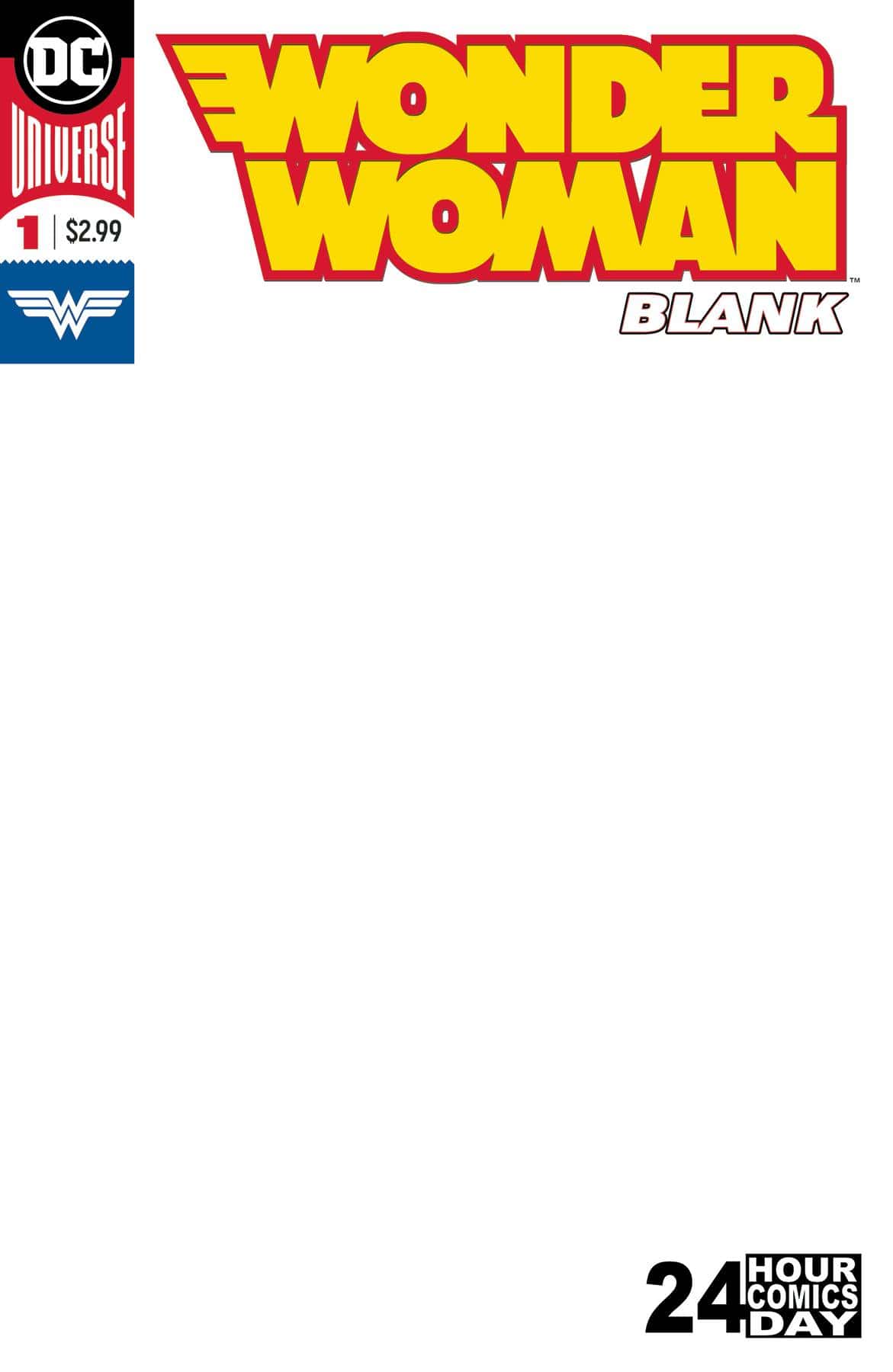 DC Comics Comic Books WONDER WOMAN BLANK COMIC #1 76194135957100111