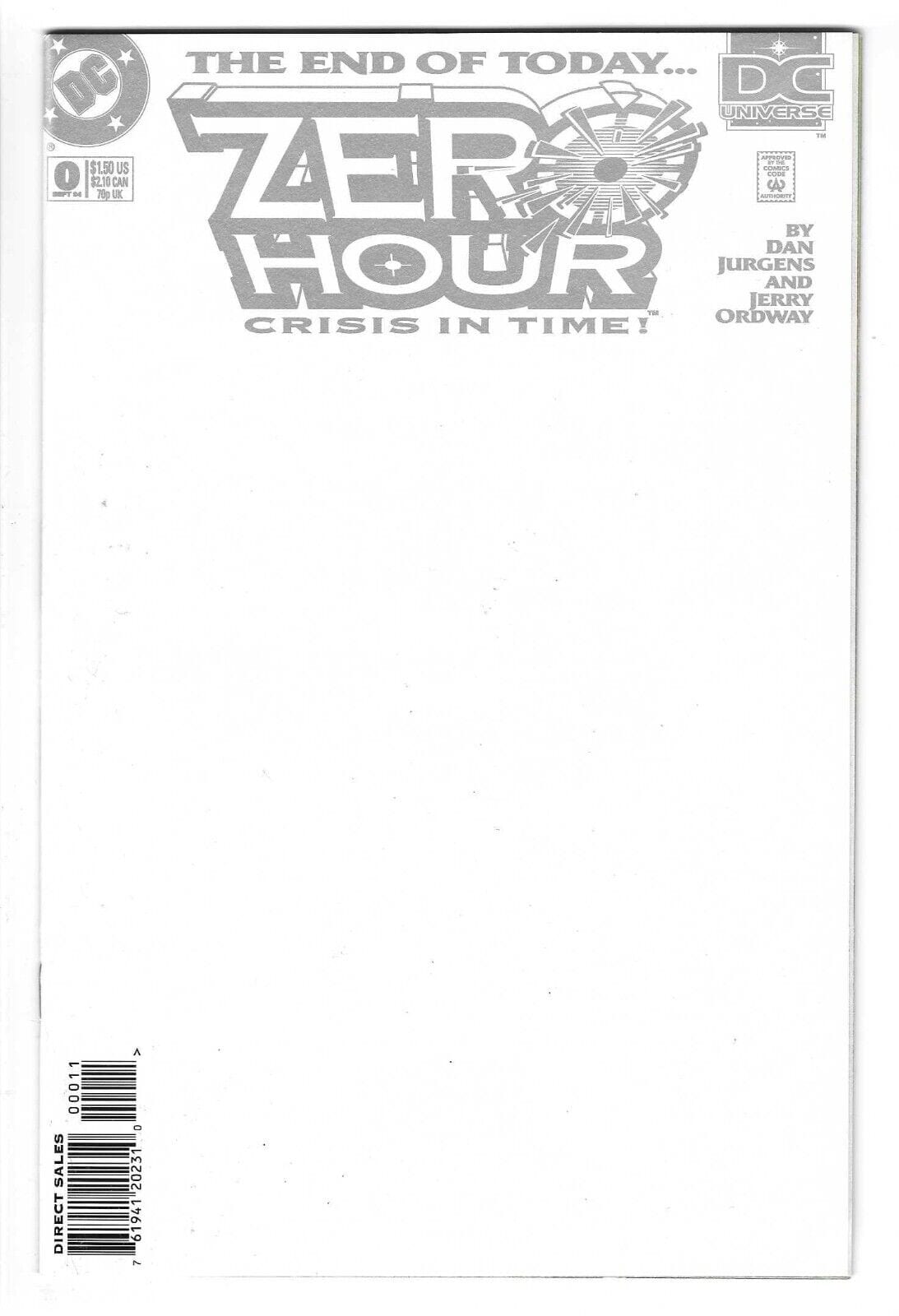DC Comics Comic Books ZERO HOUR CRISIS IN TIME #0 76194120231000011