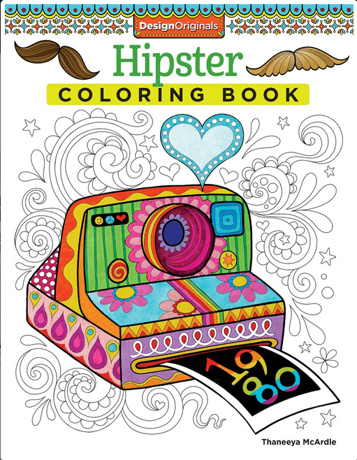 Design Originals Books > Coloring Books Hipster Coloring Book - Paperback 9781574219647 MC-21949