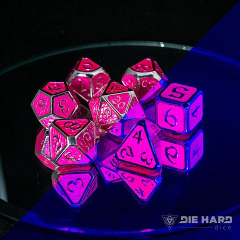 Die Hard Dice Dice > Die Hard Dice DHD: Metal 7 Piece RPG Set - AfterDark Drakona Aragonite 810060784433 M0202040