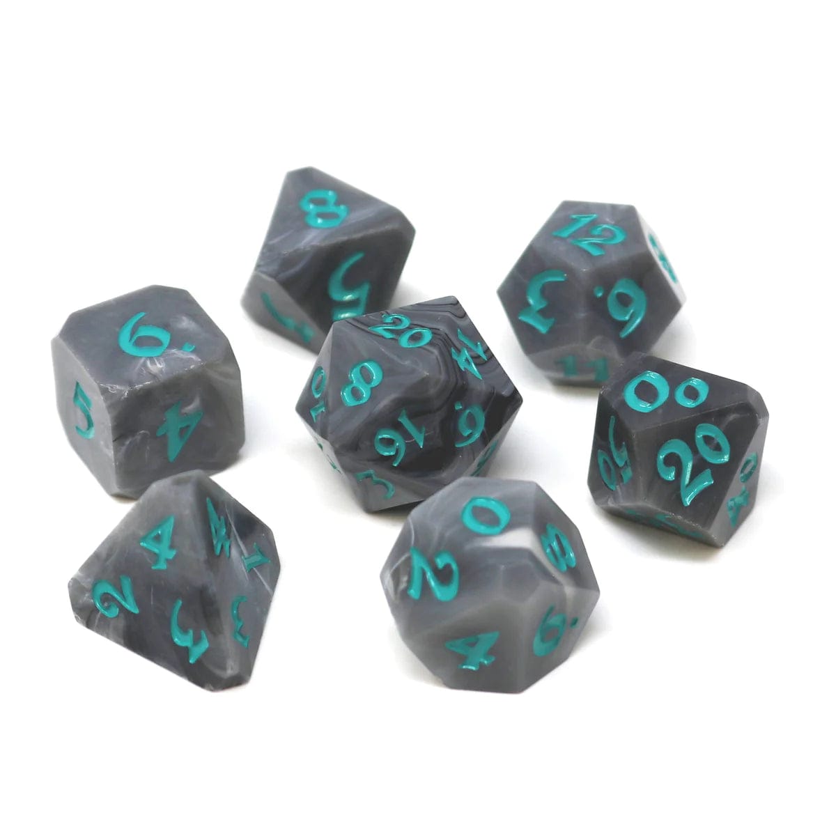 Die Hard Dice Dice > Die Hard Dice Die Hard Dice: 7pc RPG Set - Avalore Talisman Ash with Mint 810060787540 P0105090
