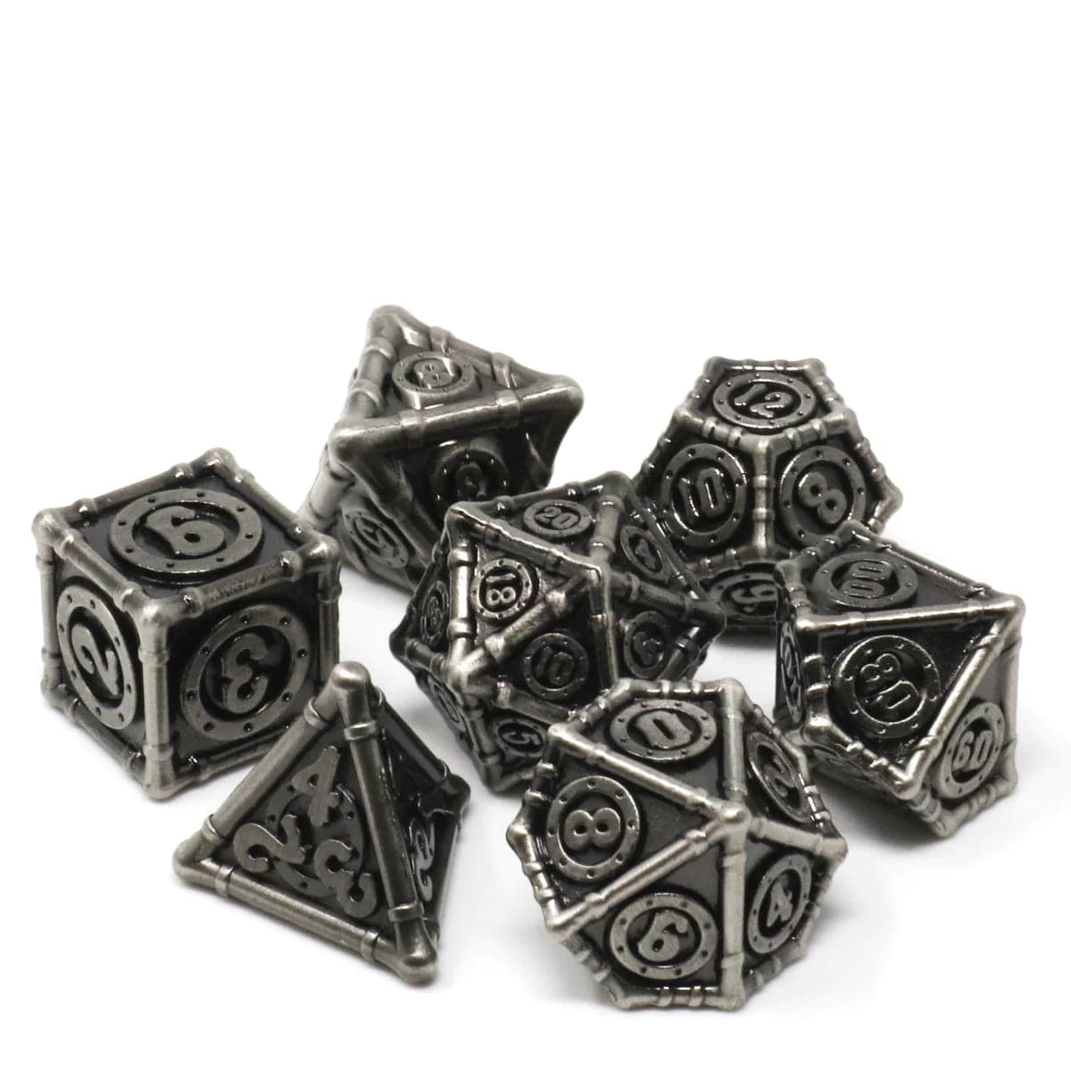 Die Hard Dice Dice > Die Hard Dice Die Hard Dice: 7pc RPG Set - Conduit Silver 810060788035 NM00303