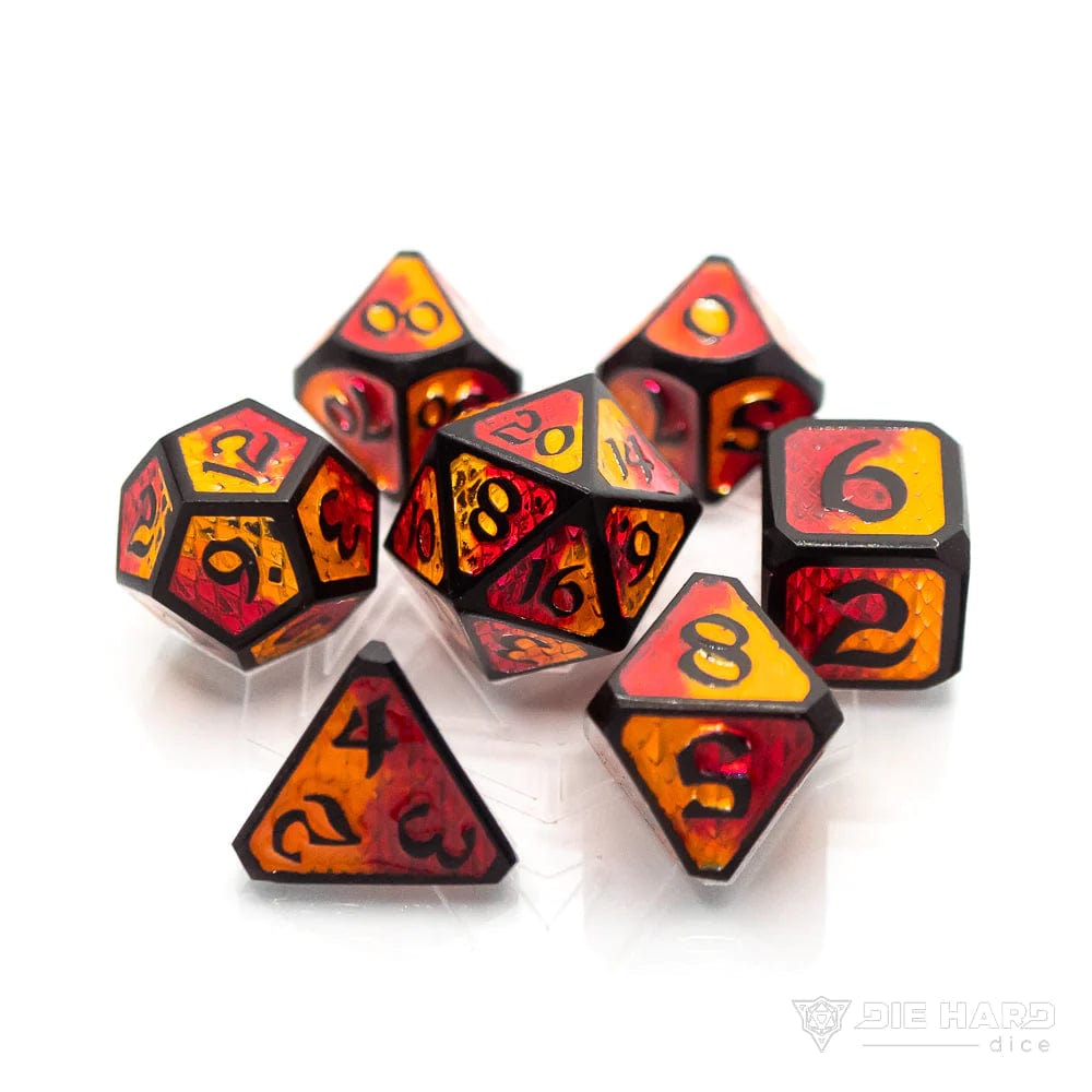 Die Hard Dice Dice > Die Hard Dice Die Hard Dice: 7pc RPG Set - Drakona Embers Nali 810060782880 M0205040