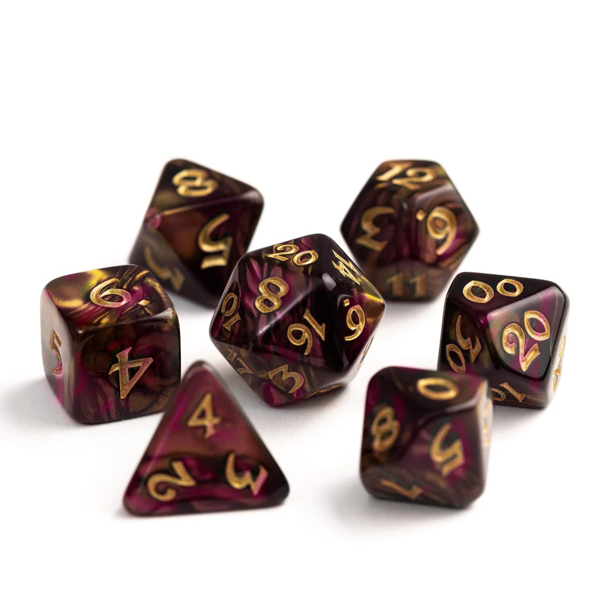 Die Hard Dice Dice > Die Hard Dice Die Hard Dice: 7pc RPG Set - Elessia, Dagda with Gold 810060783535 P0205130