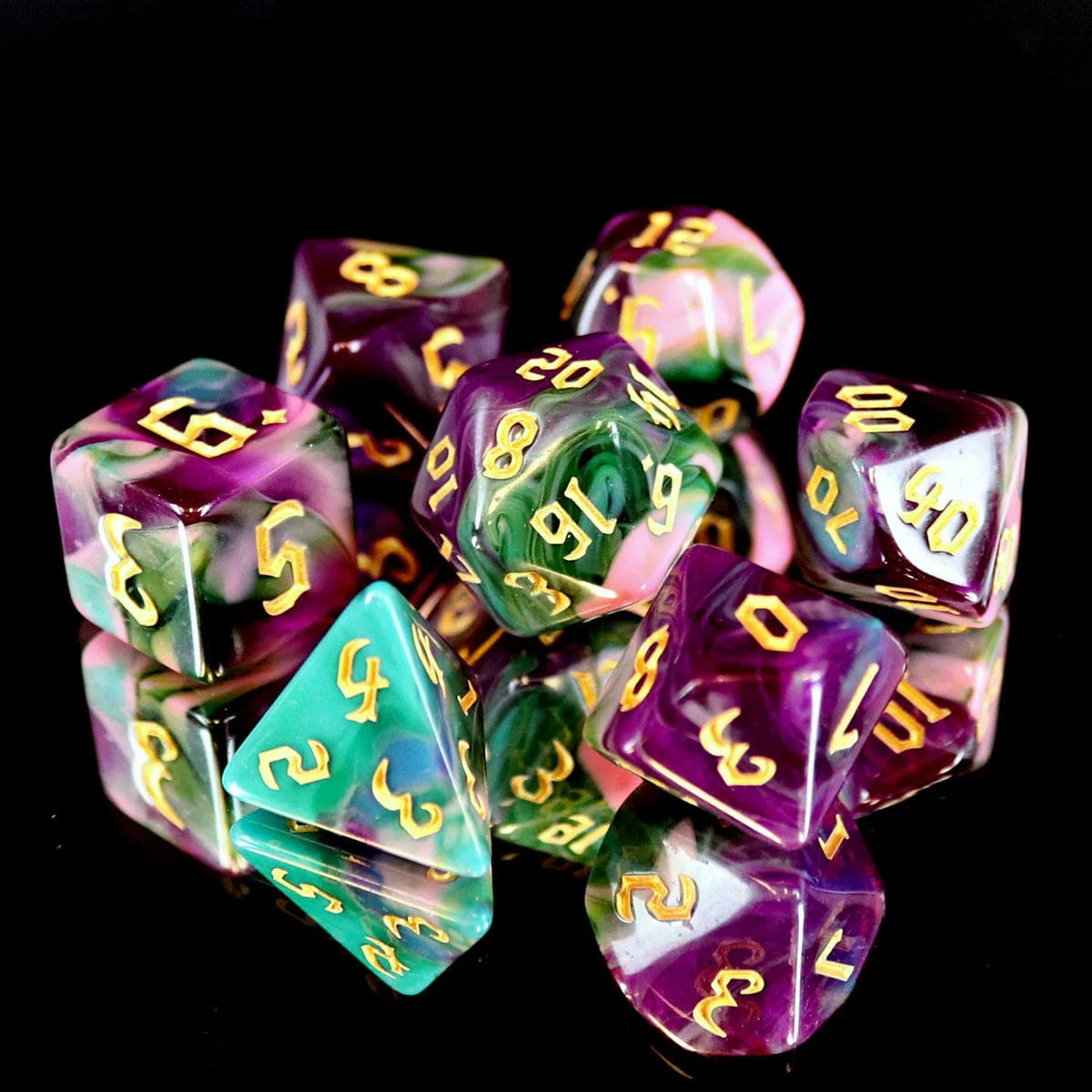 Die Hard Dice Dice > Die Hard Dice Die Hard Dice: 7pc RPG Set - Night Elves 810060785447 P0019020