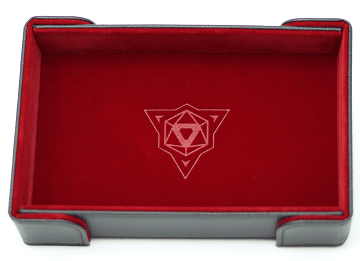 Die Hard Dice Game Supplies > Dice Towers/Trays/Cups DHD: Table Armor Magnetic Rectangle Tray - Red Velvet 689355113728 T4-REC-RED