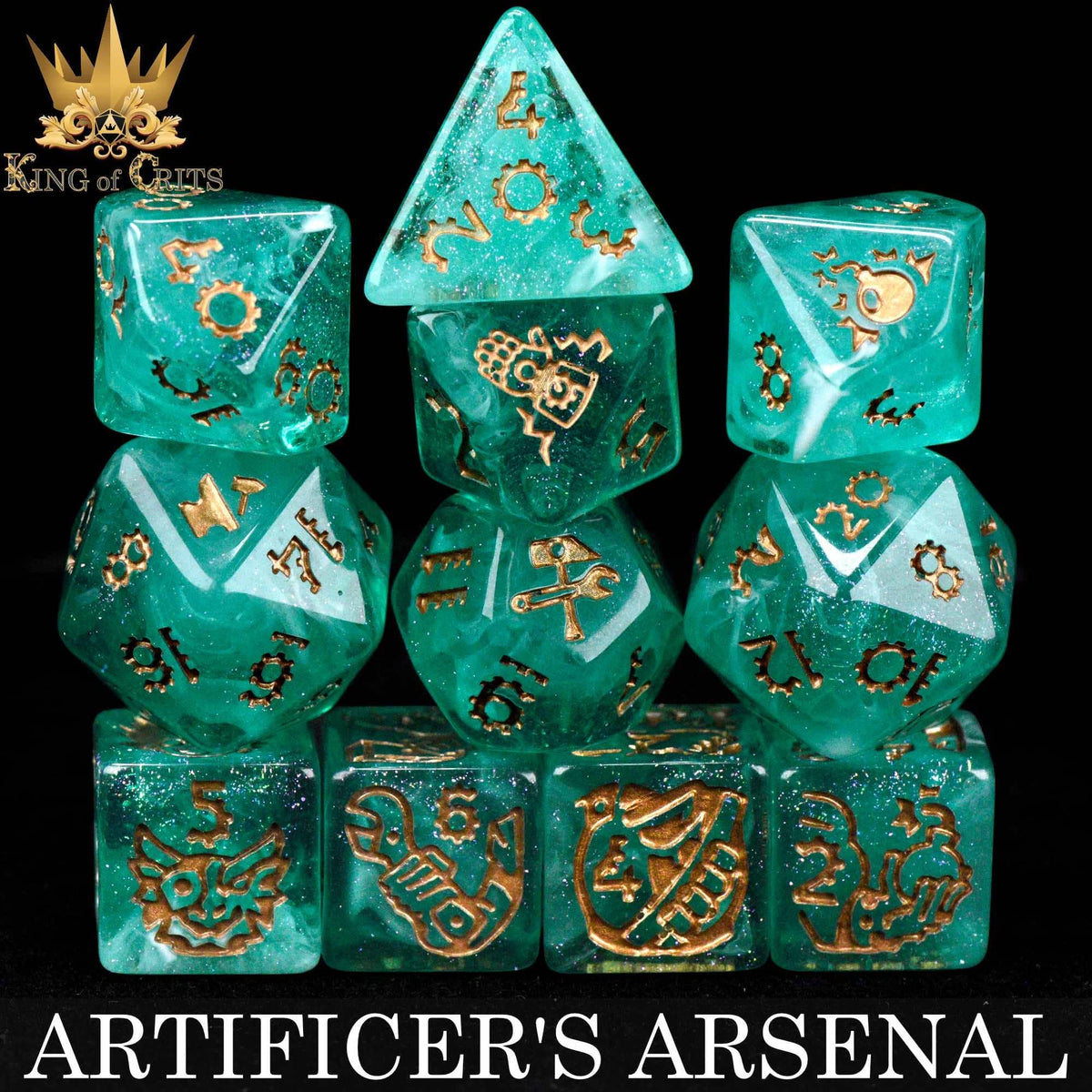 DNDDICE.COM Dice > Other Dice Artificer's Arsenal - 11 Dice Set 758890748266 ER11GEAR