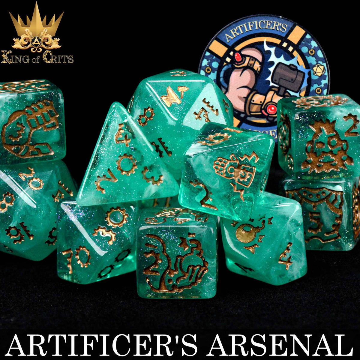 DNDDICE.COM Dice > Other Dice Artificer's Arsenal - 11 Dice Set 758890748266 ER11GEAR