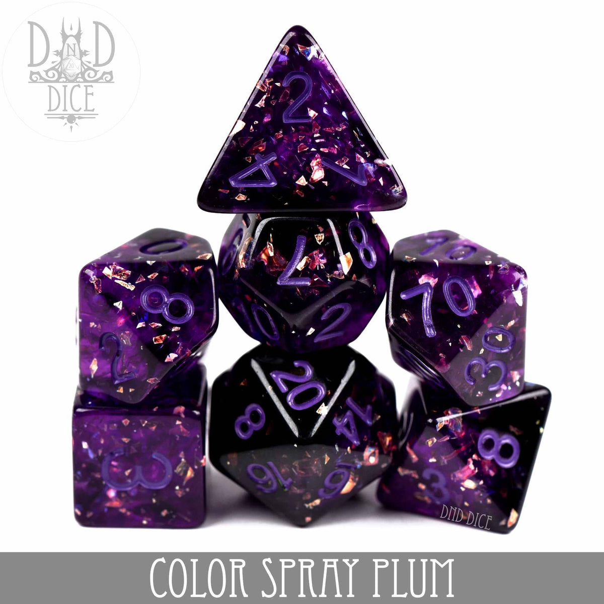 DNDDICE.COM Dice > Other Dice Color Spray Plum 758890746163 PR07SPRAY5