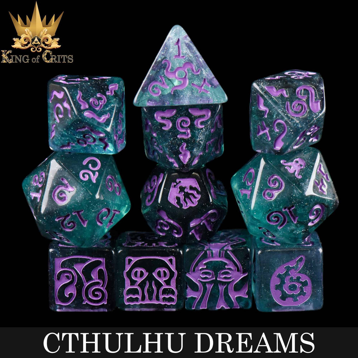 DNDDICE.COM Dice > Other Dice Cthulhu Dreams - 11 Dice Set 758890749720 ER11CTHULHU