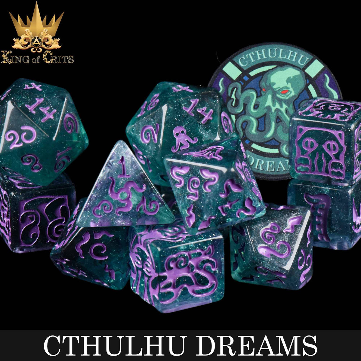 DNDDICE.COM Dice > Other Dice Cthulhu Dreams - 11 Dice Set 758890749720 ER11CTHULHU