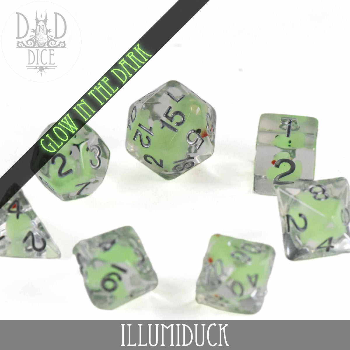 DNDDICE.COM Dice > Other Dice Illumiduck (Glow) 758890749911 PR07ILLUMI