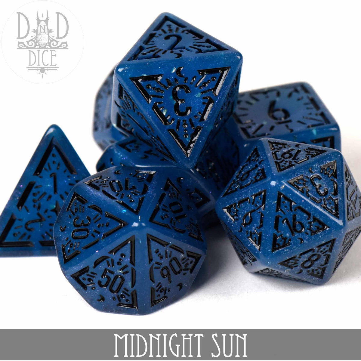 DNDDICE.COM Dice > Other Dice Midnight Sun 758890749744 PA07BLUESUN