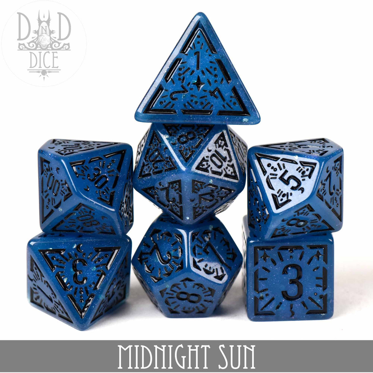 DNDDICE.COM Dice > Other Dice Midnight Sun 758890749744 PA07BLUESUN