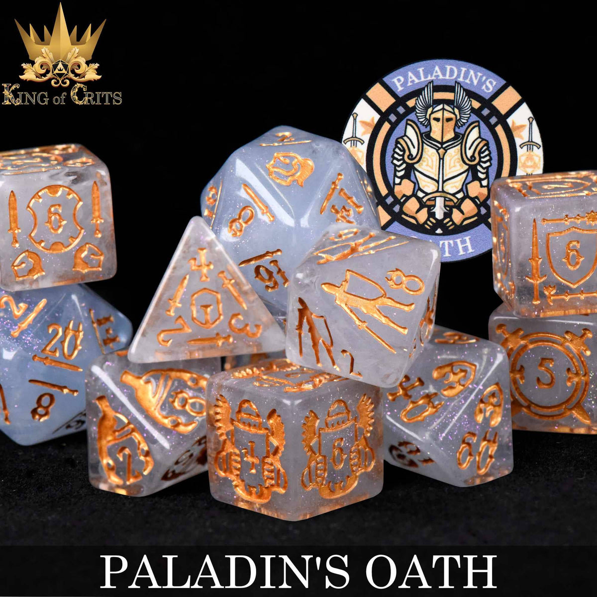 DNDDICE.COM Dice > Other Dice Paladin's Oath - 11 Dice Set 758890749775 ER11PALADIN