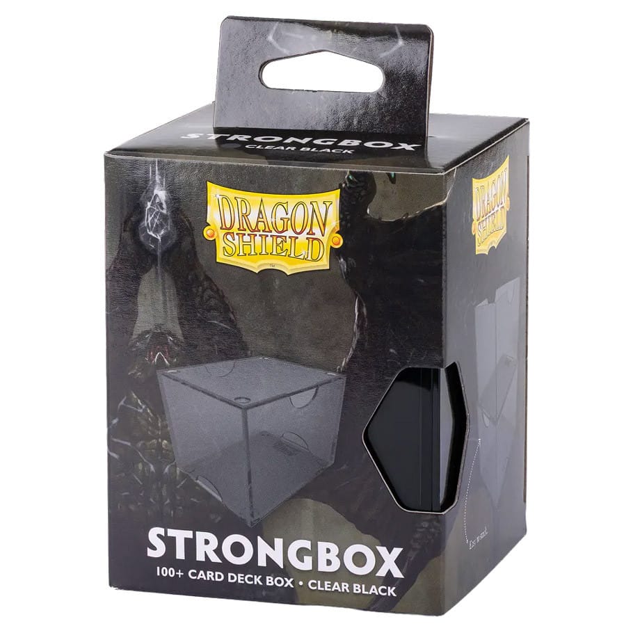 Dragon Shield Game Supplies > Card Boxes Deck Box: Strongbox: 100+: Clear Black 5706569190026 ATM19002