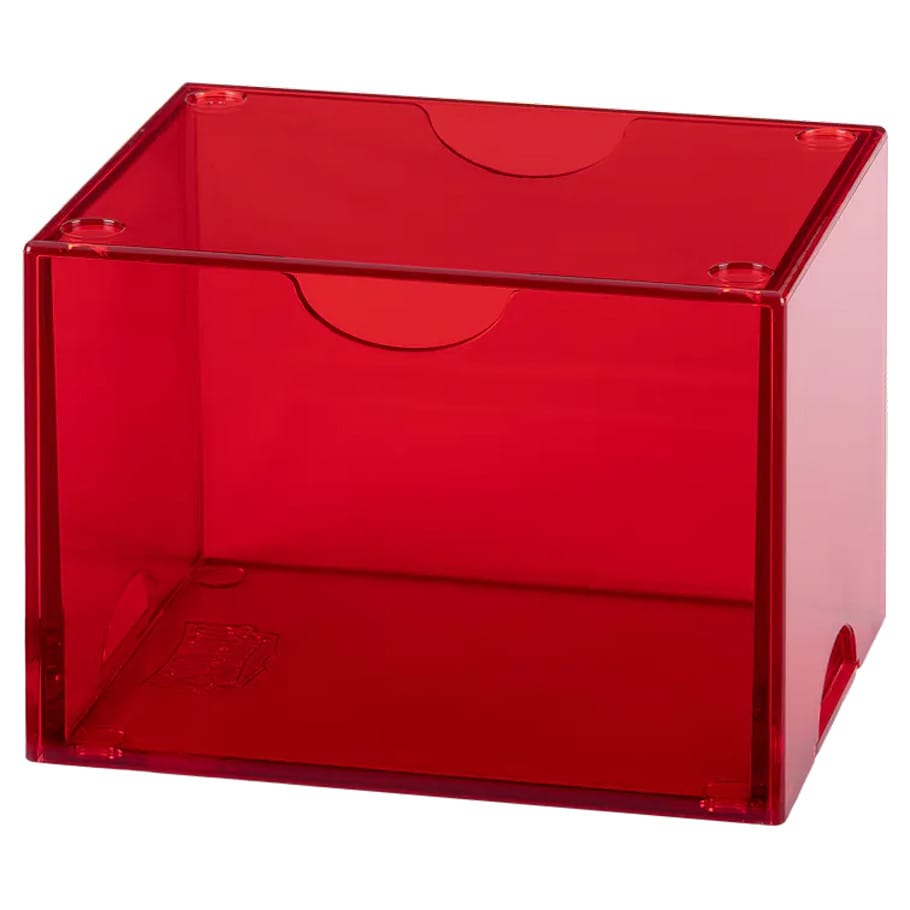 Dragon Shield Game Supplies > Card Boxes Deck Box: Strongbox: 100+: Clear Red 5706569190033 ATM19003