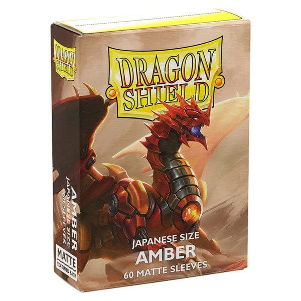 Dragon Shield Game Supplies > Card Sleeves Deck Protector: Dragon Shield: Japanese: Matte: Amber (60) 5706569111595 ATM11159