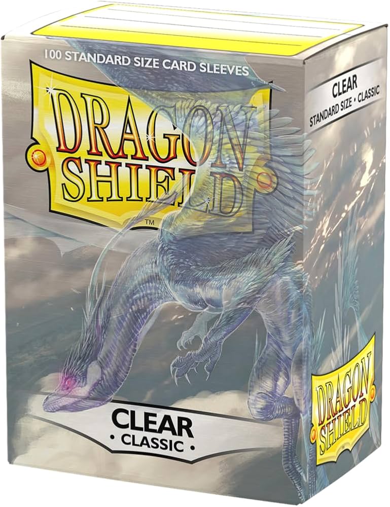 Dragon Shield Game Supplies > Card Sleeves Dragon Shield: Classic Sleeves 100ct - Clear 5706569100018 ATM 10001