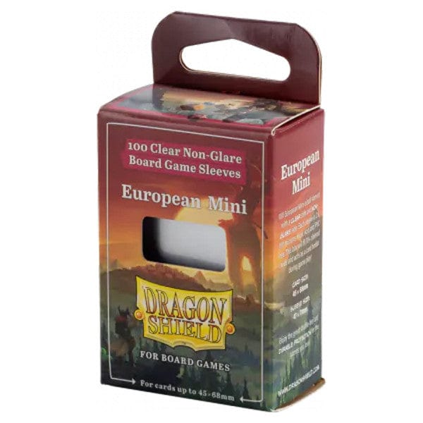 euro game card sleeves Dragon Shield - European Mini - Clear/Non-Glare