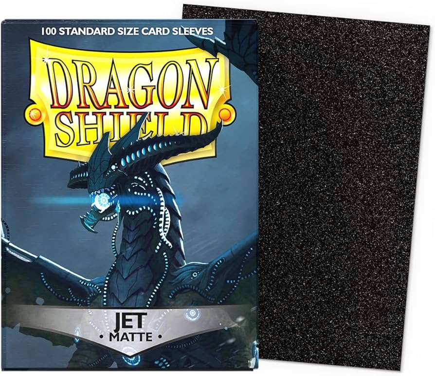Dragon Shield Game Supplies > Card Sleeves Dragon Shield: Matte Sleeves 100ct - Jet 5706569110246 ATM 11024