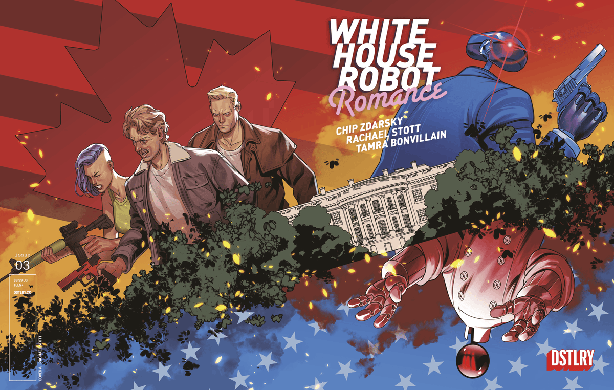 DSTLRY Comic Book WHITE HOUSE ROBOT ROMANCE #3 CVR A RACHAEL STOTT 61499847382300311 PRH-61499847382300311