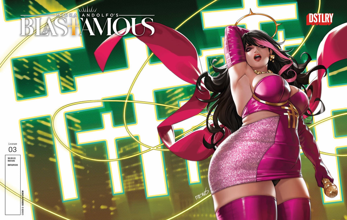 DSTLRY Comic Books > Incentives BLASFAMOUS #3 (OF 3) CVR D INC 1:25 DERRICK CHEW VAR (MR) '61499847323600341 0424DY395