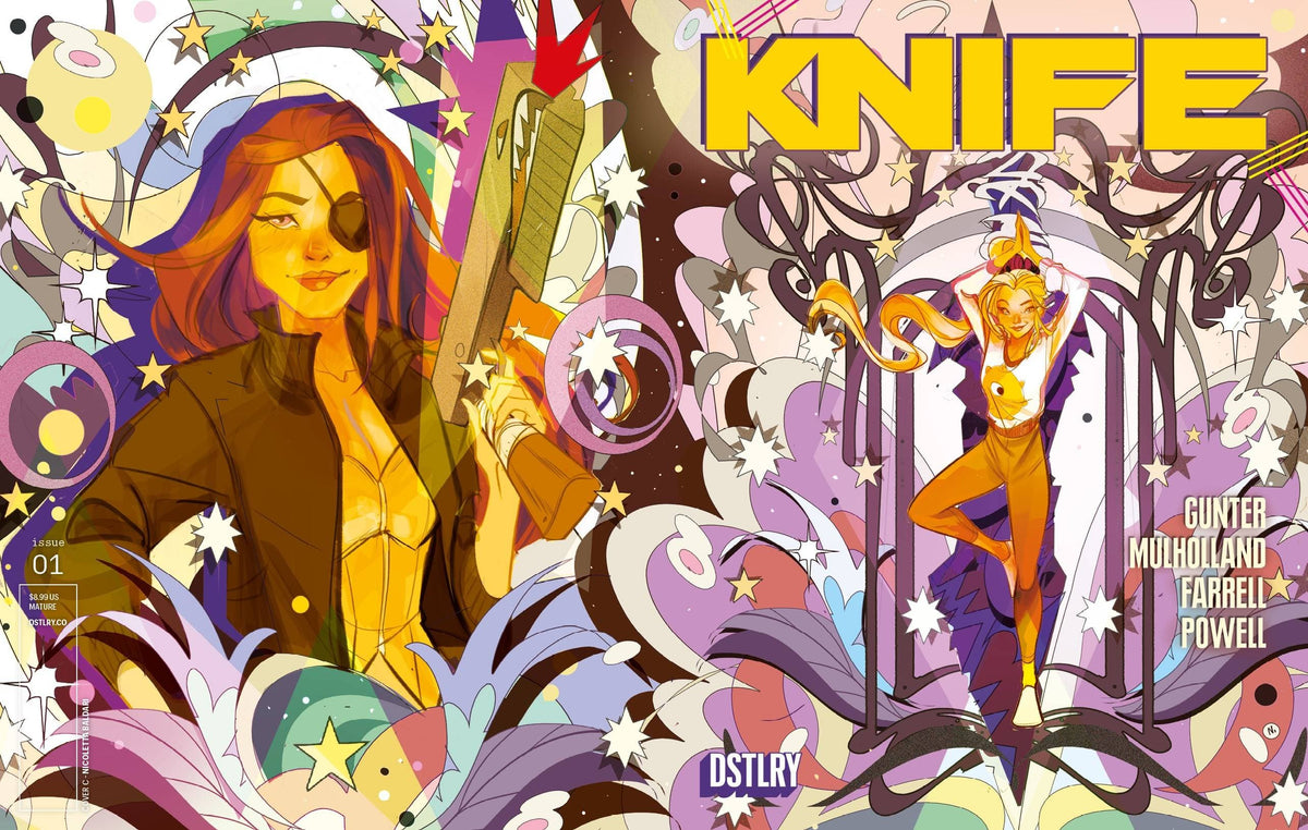 DSTLRY Comic Books > Incentives KNIFE #1 CVR C 1:10 INCV REDACTED 61499847375500131 FEB251102