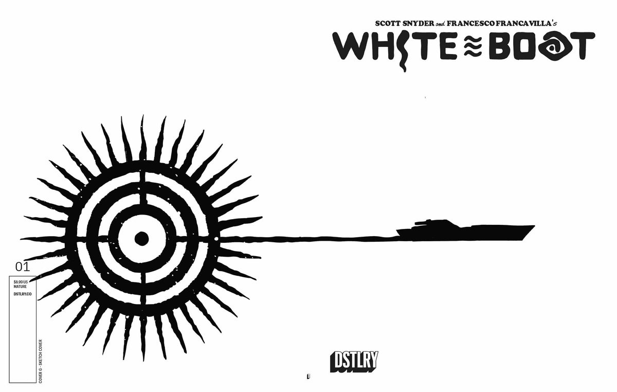 DSTLRY Comic Books WHITE BOAT #1 (OF 3) CVR G BLANK SKETCH VAR (MR) 61499847316800171 0124DY942